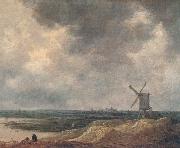 Jan van  Goyen Windmill Germany oil painting artist